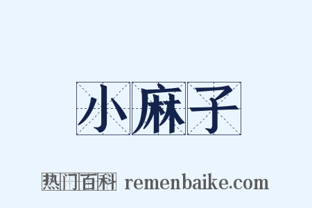 小麻子是什么意思的图片